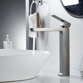 Смеситель для раковины Rose R1811T-1 оружейная сталь